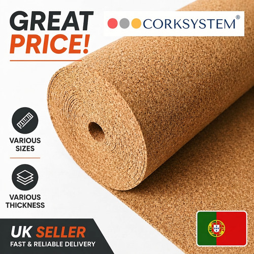 Cork underlay roll various - underlay,